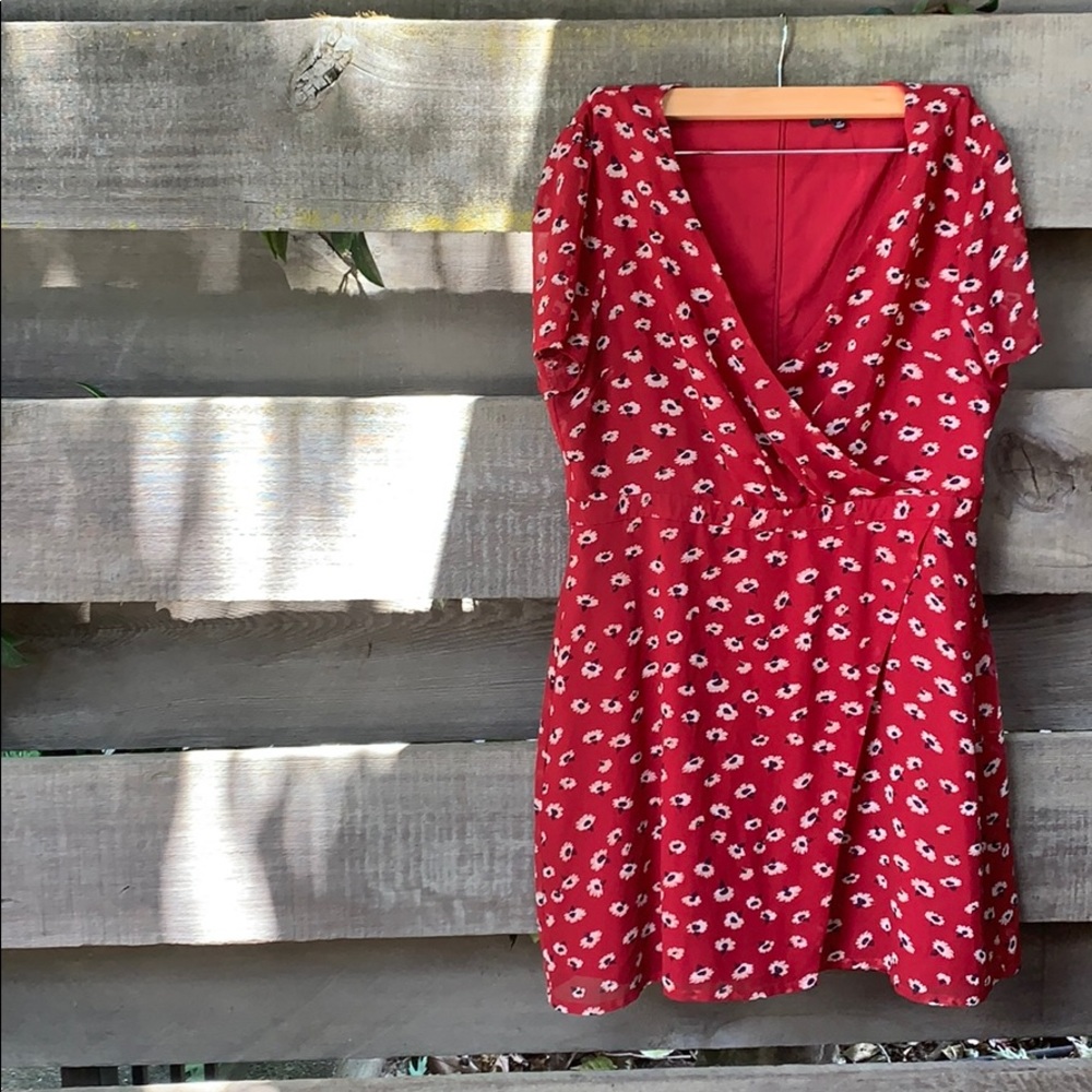 Madewell wrap-front mini in Seattle floral